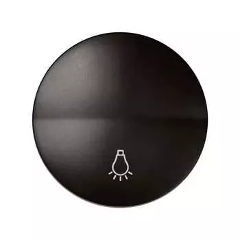 88018-32 Клавиша для выключателя одноклавишного кнопочного с пиктограммой "лампа", Simon 88, коричневый