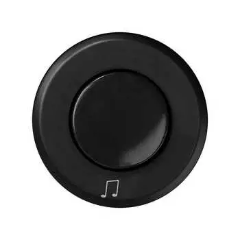 88055-38 Накладка на регулятор громкости с пиктограммой "нота", Simon 88, графит