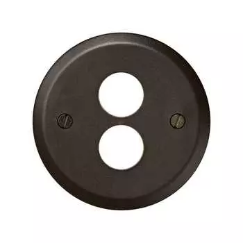 88082-32 Накладка на аудиорозетку для подключения двух аудиоколонок, Simon 88, коричневый