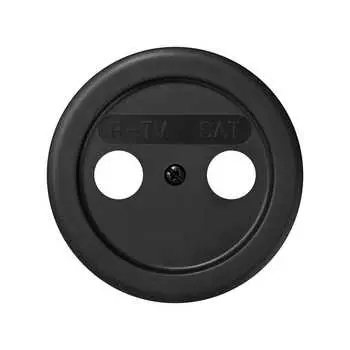88097-38 Накладка на телевизионную розетку R-TV+SAT цифровую, Simon 88, графит