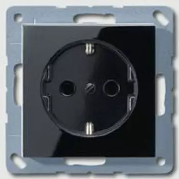 A1520SW А серия Розетка с заземлением Jung 16А/250В Чёрная