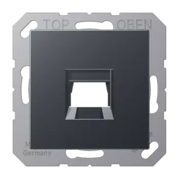 A1569-15WEANM матовый антрацит крышка для модульных гнёзд 1-ная (TE CONNECTIVITY) Jung A серия