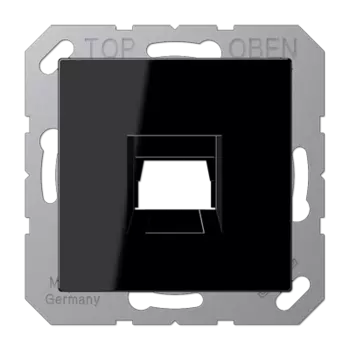 A1569-15WESW чёрная крышка для модульных гнёзд 1-ная (TE CONNECTIVITY) Jung A серия