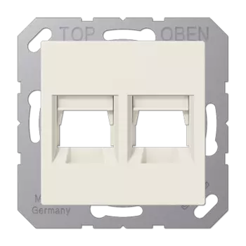 A1569-25WE слоновая кость крышка для модульных гнёзд, 2-ная (TE CONNECTIVITY) Jung A серия