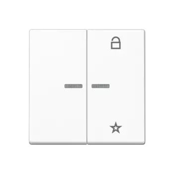 A1701BFWW Центральная плата универсальная для LB вставки «жалюзи» белая Jung A серия