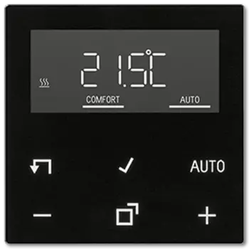 A1790DSW АS 500 Дисплей «стандарт» для контроллёра комнатной температуры черный AS серия