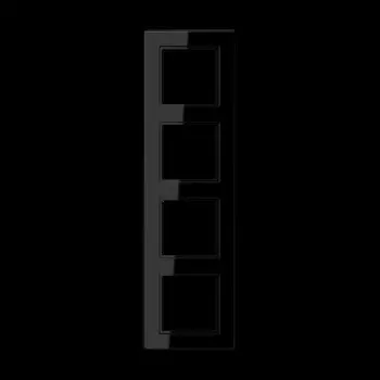 A5584BFSW Рамка A550 Черный 4-постовая Jung