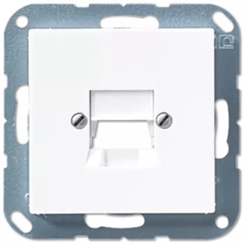 A569-15NWEWW Крышка для 1-го модульного разъема, бел. Jung A серия
