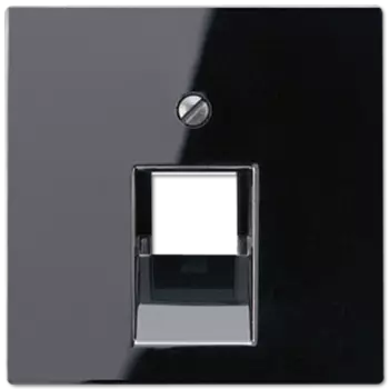 A569-1PLUASW А 500 Черный Накладка 1-ой наклонной ТЛФ/комп розетки Jung A серия