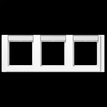 A5830NAWW Рамка с шильдиком A 500 Белый 3-постовая Jung