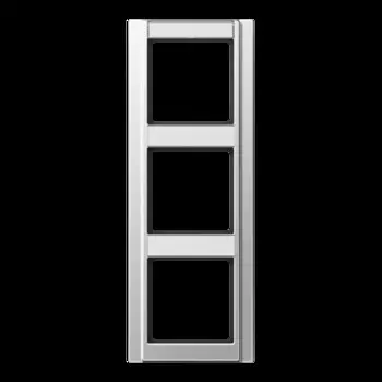 A583NAAL Рамка с шильдиком A 500 Алюминий 3-постовая вертикальная Jung