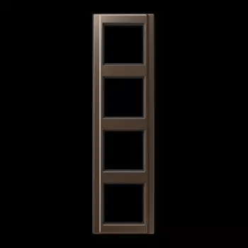 A584MO Рамка A 500 Мокко 4-постовая Jung