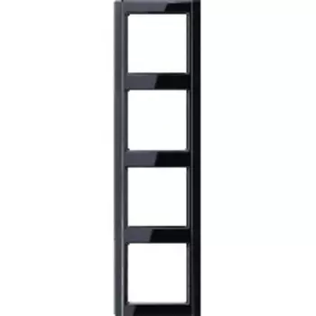 A584SW Рамка A 500 Черный 4-постовая Jung