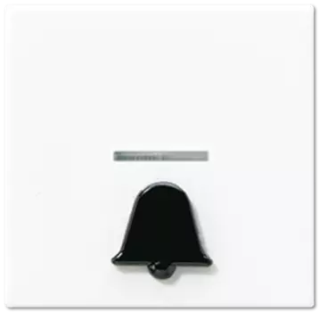 A590K1KOWW 1-ая клавиша с окошком, символ "звонок", бел. Jung A серия