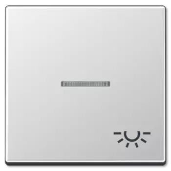 A590KO5LAL А 500 Алюминий Клавиша 1-я с подсветкой с символом "ОСВЕЩЕНИЕ" Jung A серия