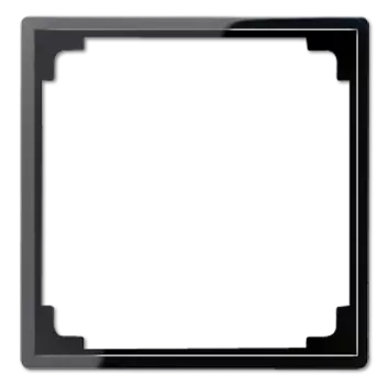 A590ZSW А 500 Черный Рамка промежуточная для монтажа изделий с крышкой 50х50 Jung A серия