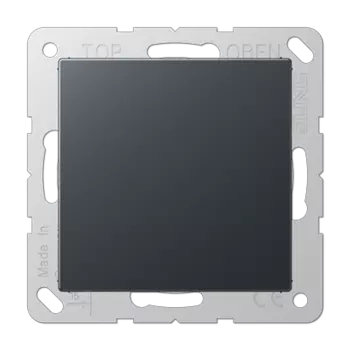 A594-0ANM А серия Антрацит Заглушка с опорной пластиной Jung