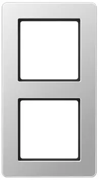 AF582BFAL Рамка A flow Алюминий 2-постовая Jung