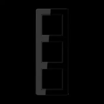 AF583BFSW Рамка A flow Черный 3-постовая Jung