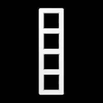 AF584BFWW Рамка A flow Белый 4-постовая Jung