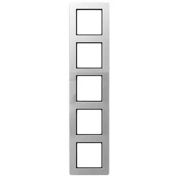 AF585BFAL Рамка A flow Алюминий 5-постовая Jung