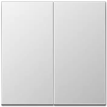 AL1565.07 LS 990 Алюминий Накладка светорегулятора 2-х канального нажимного Jung LS серия