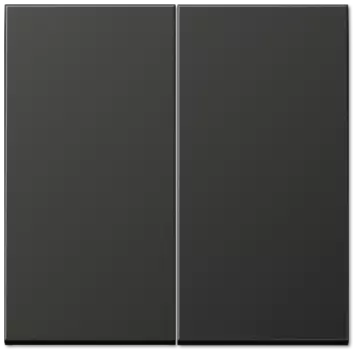 AL1565.07AN LS 990 Антрацит Накладка светорегулятора 2-х канального нажимного Jung LS серия