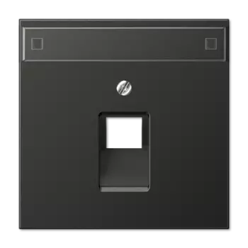 AL2969-1NAUAAN LS 990 Антрацит Накладка 1-ой наклонной ТЛФ/комп розетки с полем для надписи Jung LS серия