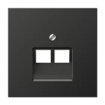 AL2969-2UAAN LS 990 Антрацит Накладка 2-ой наклонной ТЛФ/комп розетки Jung LS серия