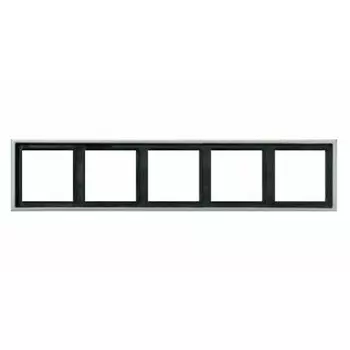 AL2985 Рамка LS 990 Алюминий 5-постовая Jung