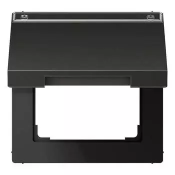 AL2990NAKLAN Крышка откидная с возвратной пружиной и полем для надписи 12?15 мм; антрацит