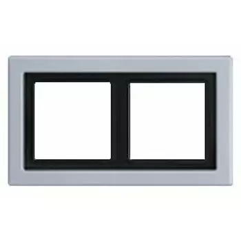 ALD2982 Рамка LS Design Алюминий 2-постовая Jung