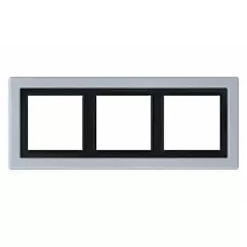 ALD2983 Рамка LS Design Алюминий 3-постовая Jung