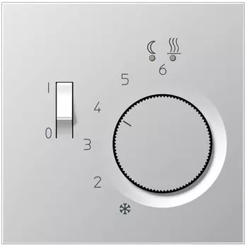 ALFTR231PL LS 990 Алюминий Накладка регулятора теплого пола(мех.FTR231U) Jung LS серия