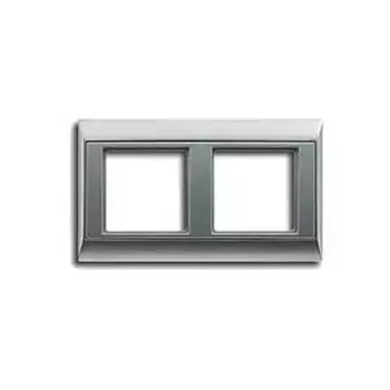 AP582AL Рамка A Plus Алюминий 2-постовая Jung