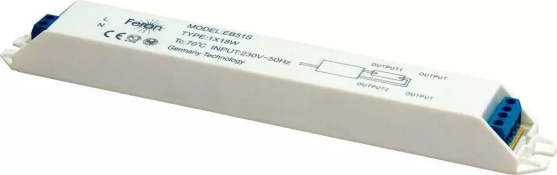 Аппарат пускорегулирующий электронный 1*30W T8/G13 230V Feron 21520