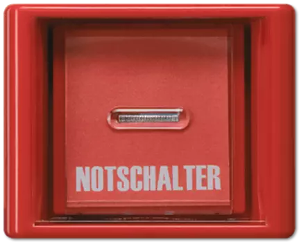 AS561GLRT Клавиша для кнопки со стекл.пластиной, кр. Jung AS серия