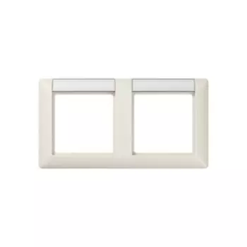 AS5820NA Рамка с полем для надписи AS 500 Слоновая кость 2-постовая Jung