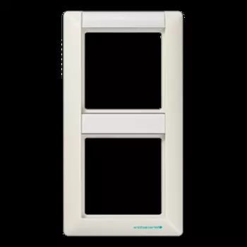 AS582BF Рамка ударопрочная AS 500 Бежевый 2-постовая Jung