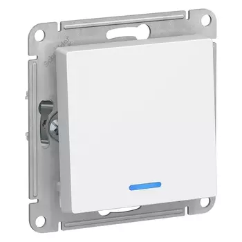 ATN000113 Atlasdesign 1-клавишный Выключатель с подсветкой, сх.1а, 10АХ, механизм, Белый Schneider Electric