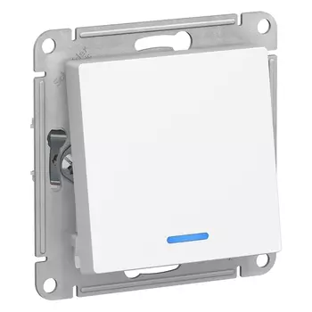 ATN000163 Atlasdesign 1-кл Переключатель с подсветкой, сх.6а, 10АХ, механизам, Белый Schneider Electric