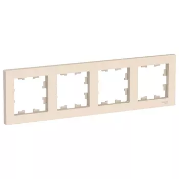ATN000204 Рамка AtlasDesign Бежевый 4-постовая Schneider Electric