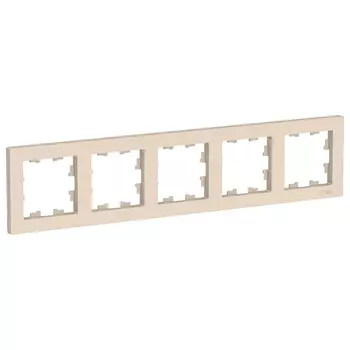 ATN000205 Рамка AtlasDesign Бежевый 5-постовая Schneider Electric