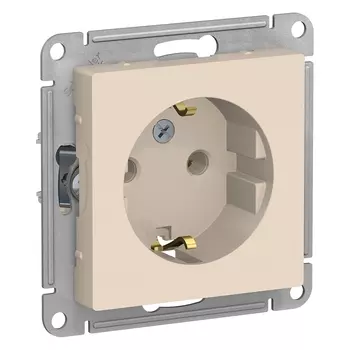 ATN000243 Atlasdesign Розетка с заземлением, 16А, механизм, Бежевый Schneider Electric