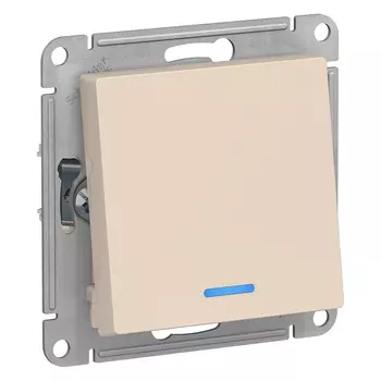 ATN000263 Atlasdesign 1-кл Переключатель с подсветкой, сх.6а, 10АХ, механизам, Бежевый Schneider Electric
