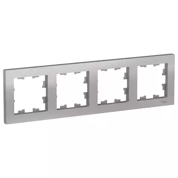 ATN000304 Рамка AtlasDesign Алюминий 4-постовая Schneider Electric