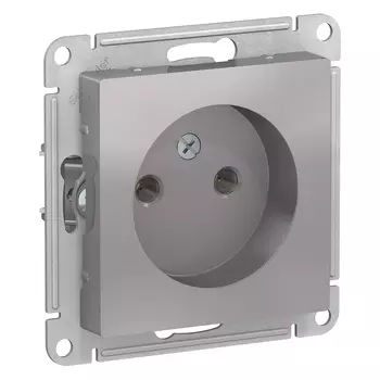 ATN000341 Atlasdesign Розетка без заземления, 16А, механизм, Алюминий Schneider Electric