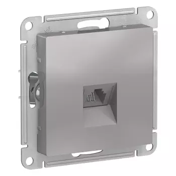 ATN000381 Atlasdesign Розетка телефонная RJ11, механизм, Алюминий Schneider Electric