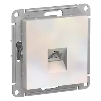 ATN000483 Atlasdesign Розетка компьютерная RJ45, кат. 5Е, механизм, Жемчуг Schneider Electric