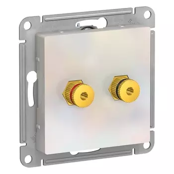 ATN000487 Atlasdesign Аудиорозетка двойная, Жемчуг Schneider Electric